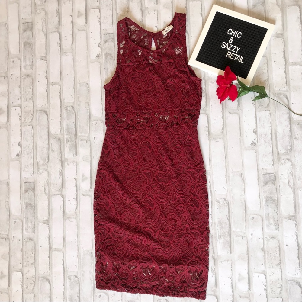 Blue S Lace Dress
